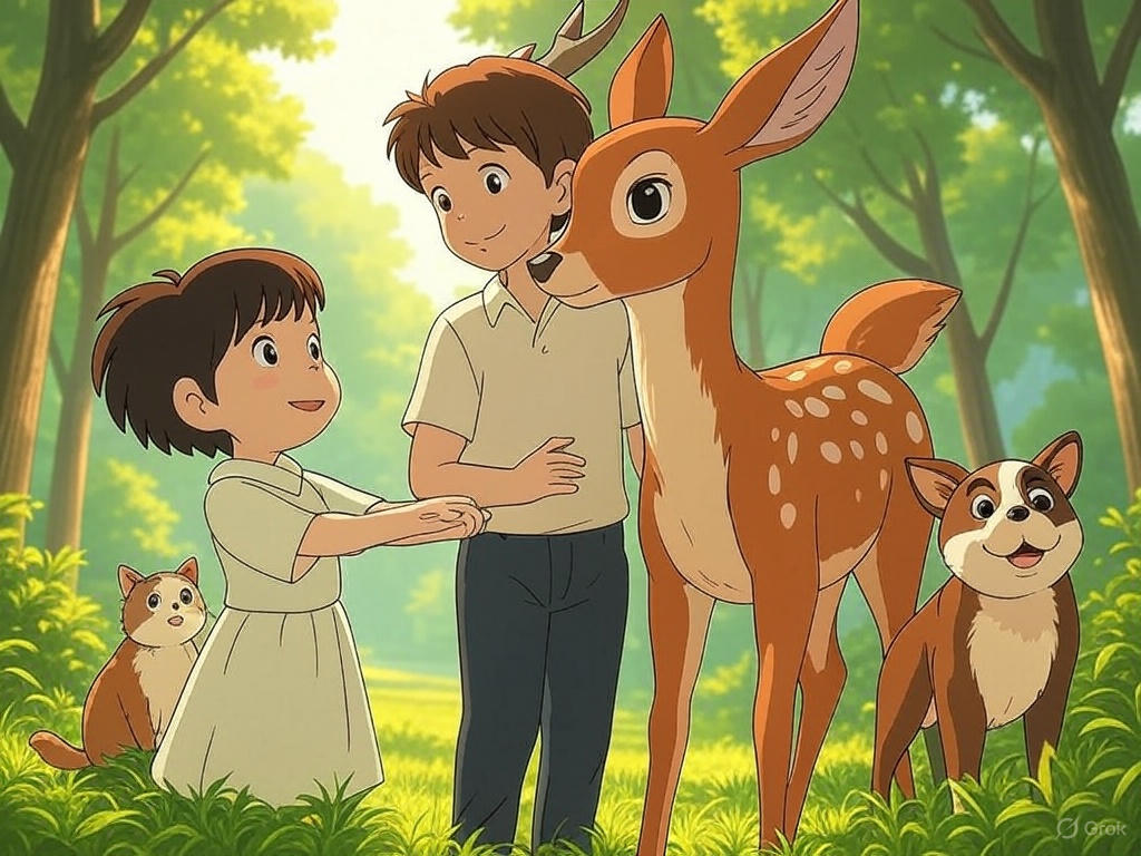 Ghibli style landscape